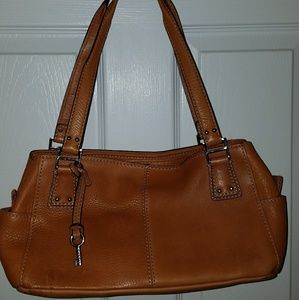 Leather Fossil Satchel